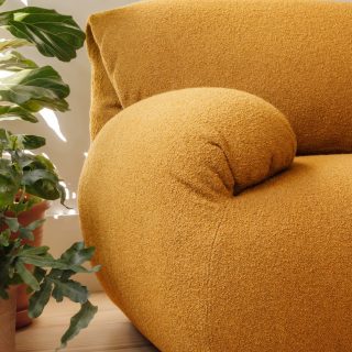 Hm lc environmental yellow luva modular sofa arm detail