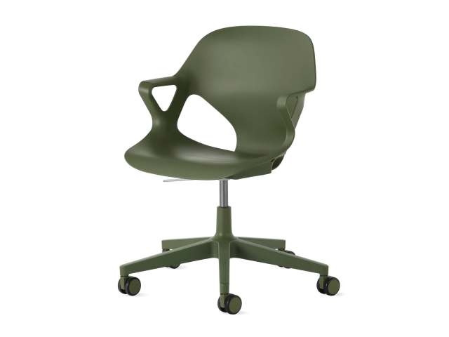 Zeph chair olive white sweep