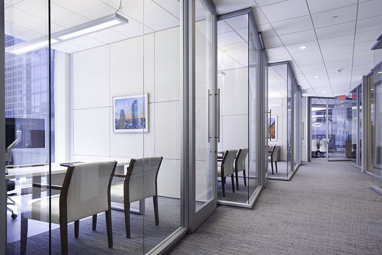 DIRTT walls and glass fronts and doors