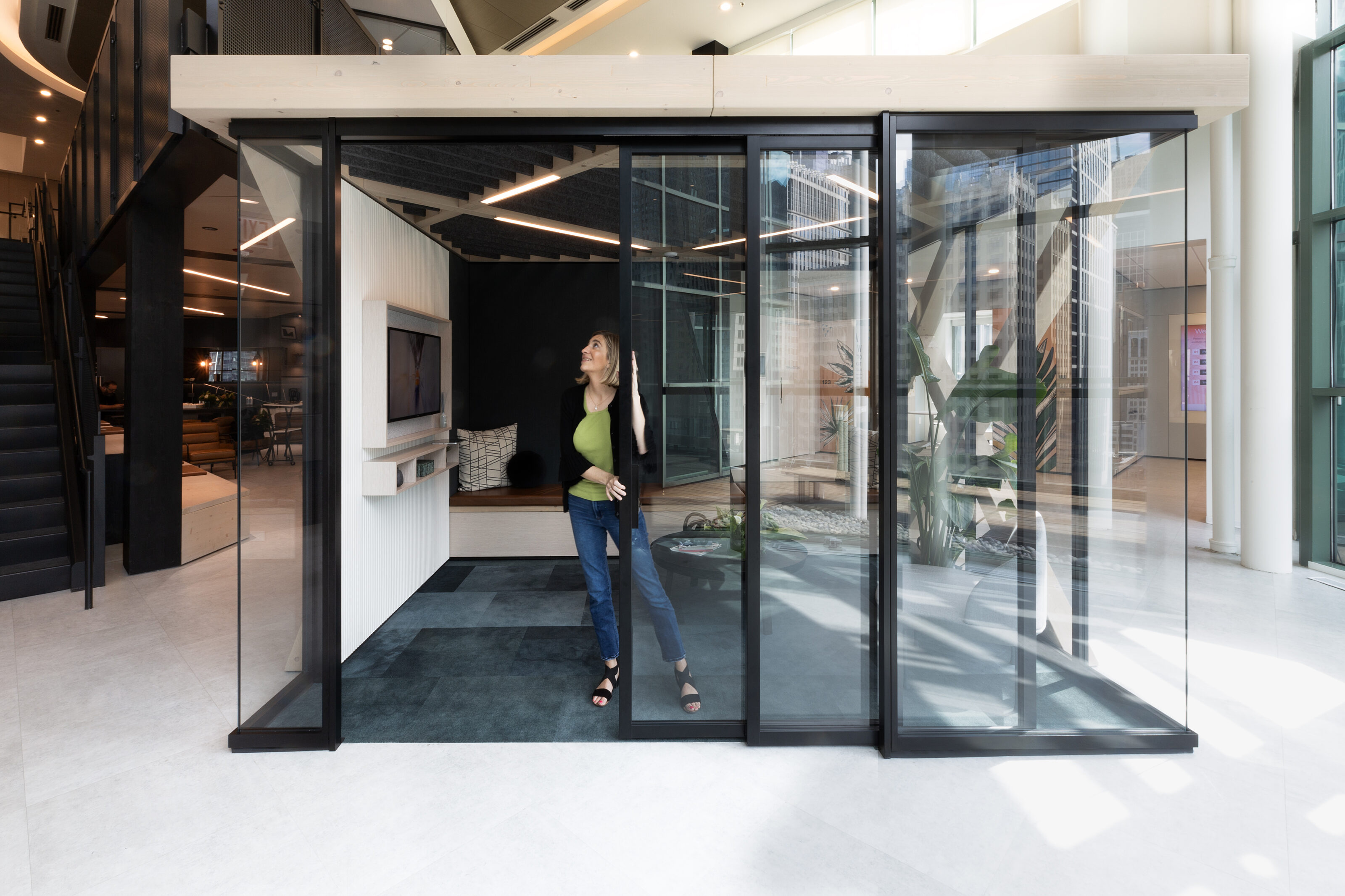 DIRTT glass walls and doors