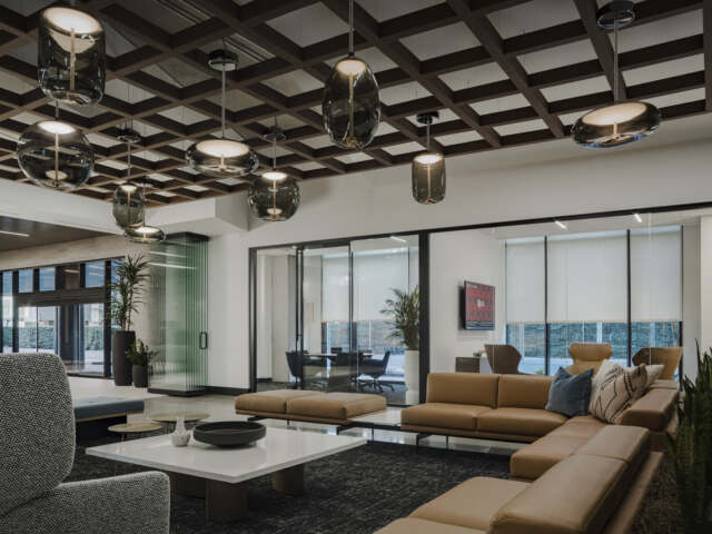 JLL at the Grove | Collaborative Seating Area | Corporate Office | Phoenix, AZ
