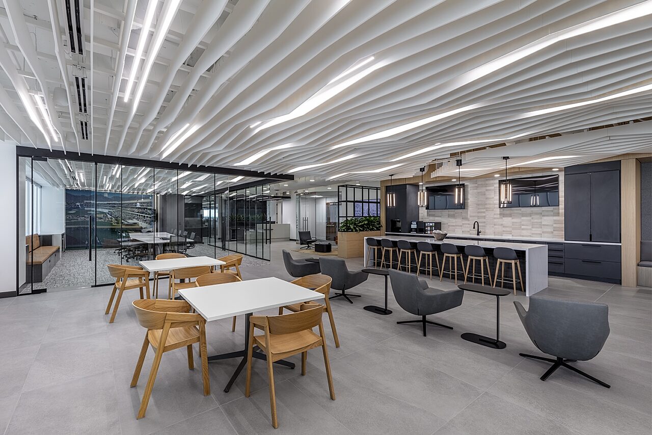 Newmark | Corporate Office Space | Breakroom, Conference Room, Collaborative Workspace | Phoenix, AZ
