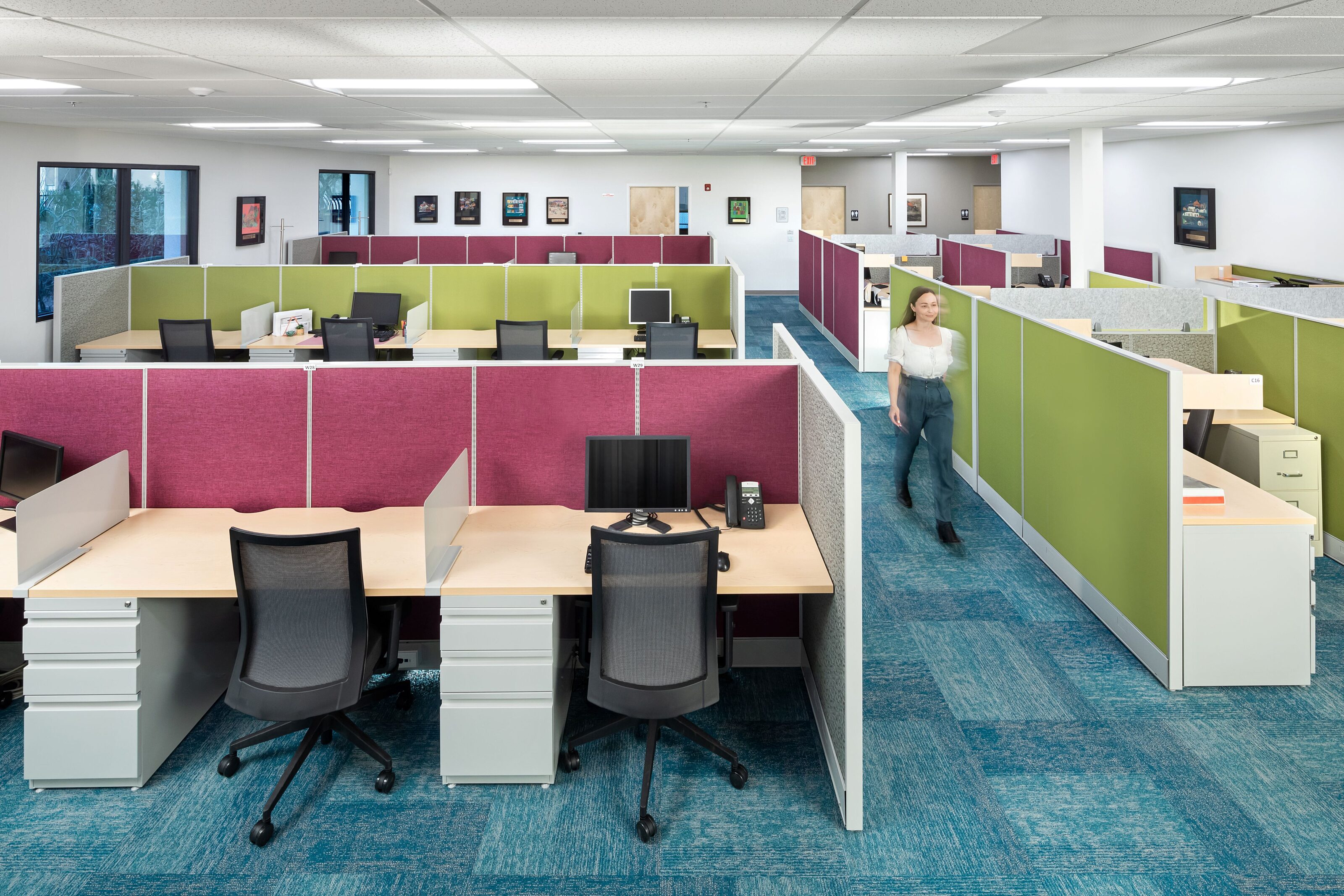 Our Family Services Leonard Banes Campus | Healthcare | Office Workspace, cubicles, seating area, workstation | Tucson, AZ