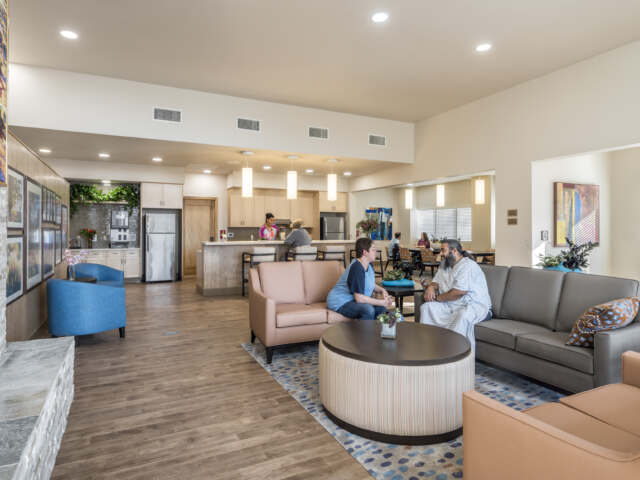 Presbyterian Health Services Robert Wertheim Hospice House | Healthcare | Open Seating Patient Area | Albuquerque, NM